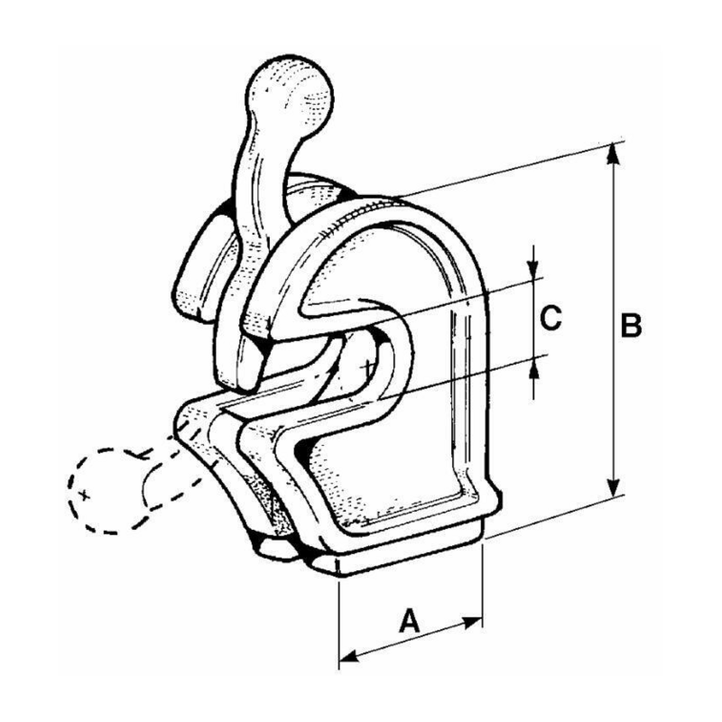 CHIUSURA A BLOCCO Ø30MM.