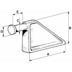 PIANTONE PER CHIUSURA Ø30MM