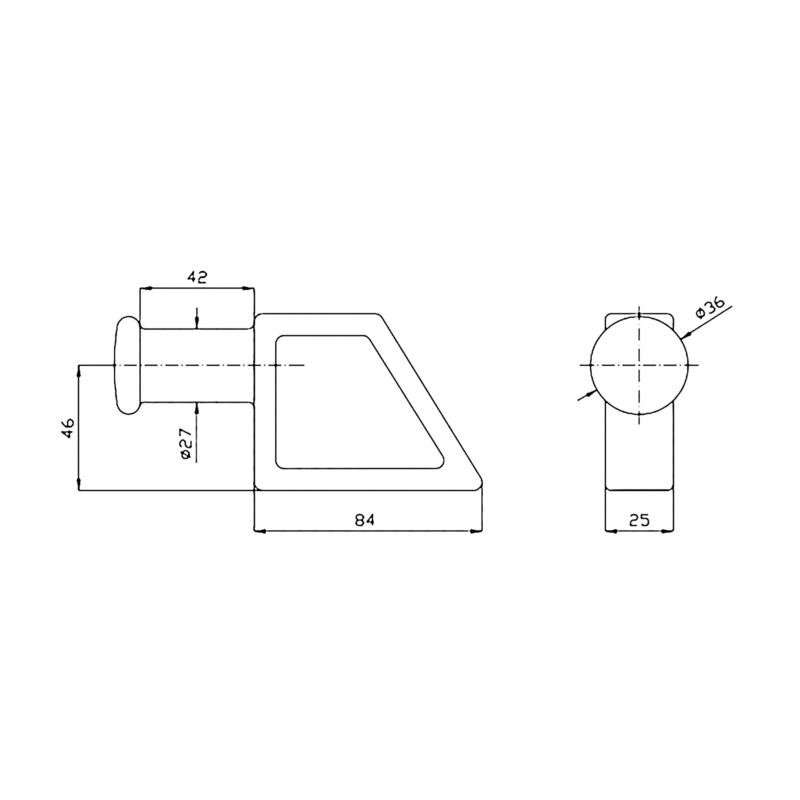 PIANTONE LEGGERO  Ø 28 MM.