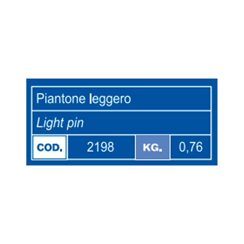 PIANTONE LEGGERO  Ø 28 MM.