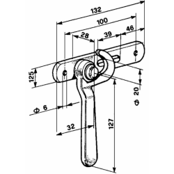 TENDICATENA ESTERNA DESTRO LUNGHEZZA 127MM