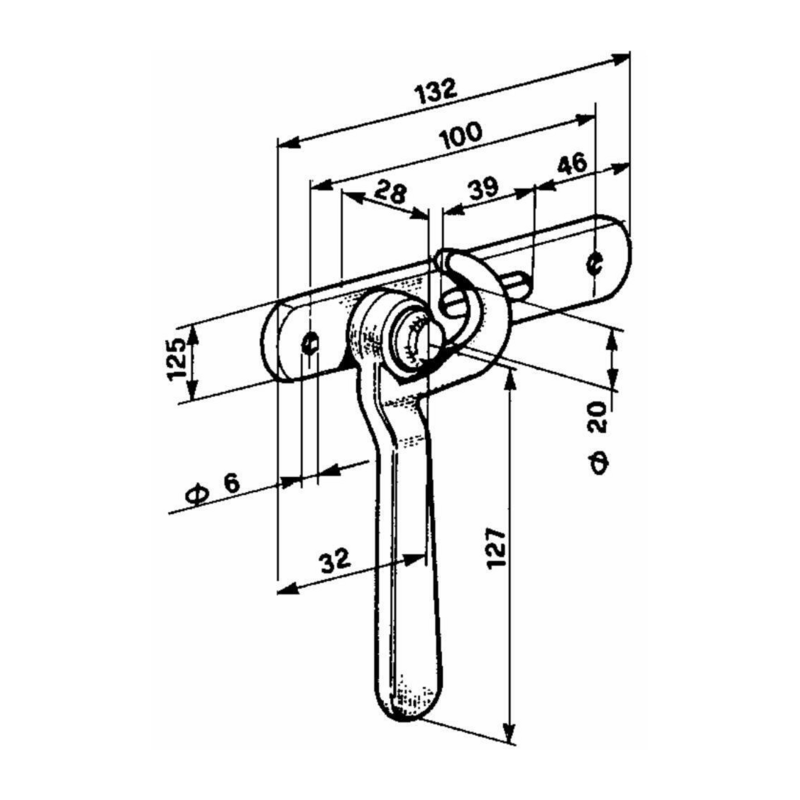 TENDICATENA ESTERNA SINISTRO LUNGHEZZA 127MM