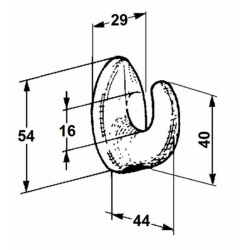 GANCIO CATENA Ø16MM