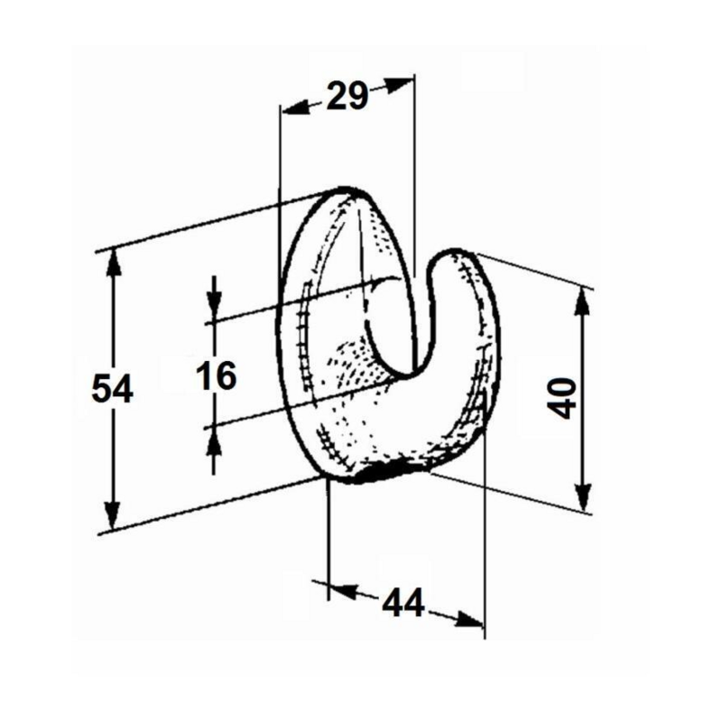 GANCIO CATENA Ø16MM