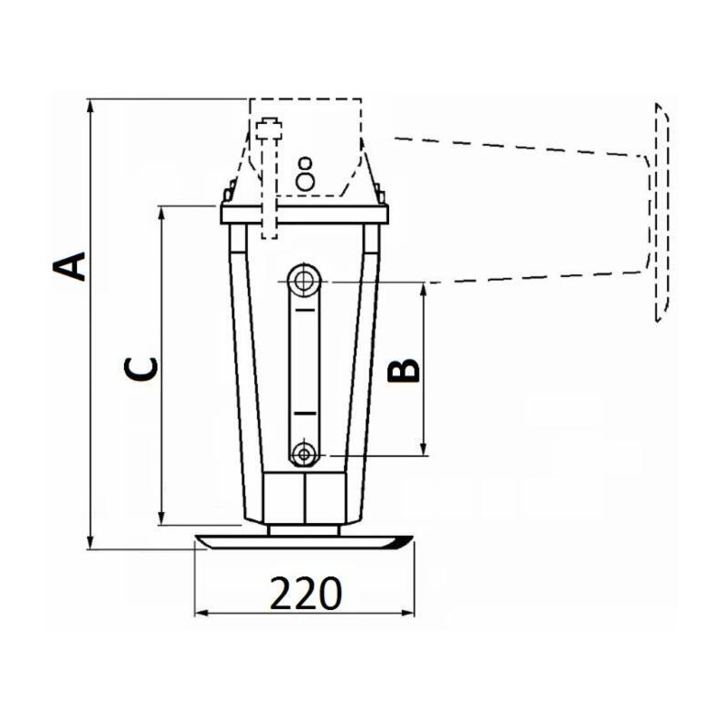 SERVOTIMONE TIPO CRIC Ø70X260MM