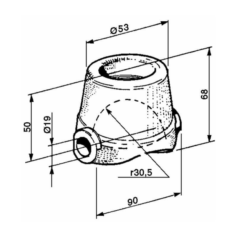 CHIOCCIOLA PER RIMORCHI Ø 60MM.