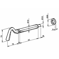 CHIAVISTELLO A 1 SCANALATURA Ø18MM.
