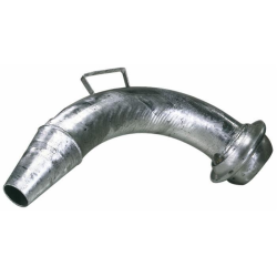 CURVA ZINCATA 90° CONO CONO E SFERA Ø  120MM.