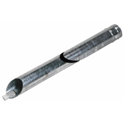 TUBO DI ASPIRAZIONE CON PORTAGOMMA ZINCATO LUNGHEZZA 2MT, Ø 150MM