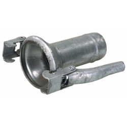 CONTROSFERA ZINCATA CON TRONCHETTO PORTAGOMMA Ø 100MM