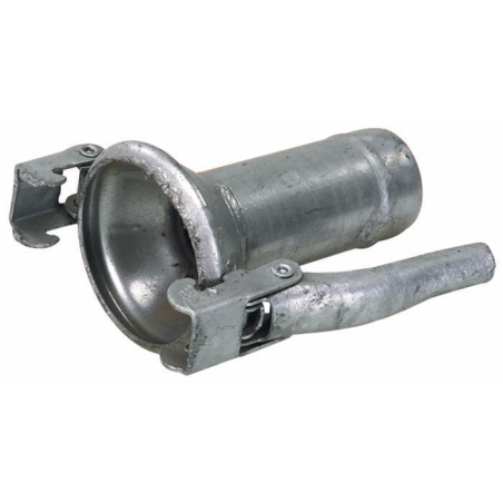 CONTROSFERA ZINCATA CON TRONCHETTO PORTAGOMMA Ø 100MM