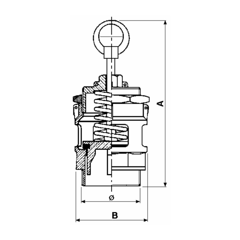 VALVOLA DI SICUREZZA 1"1/2