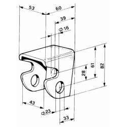 PARTICOLARE FORATO NORMALE Ø23MM.