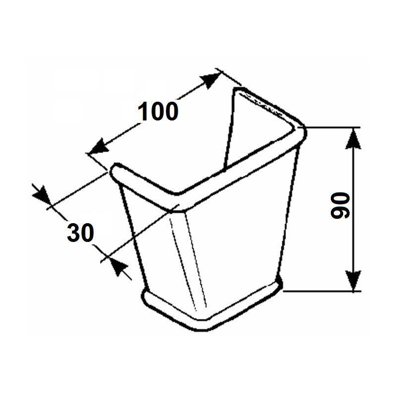 SUPPORTO PIANTONE NORMALE FEMMINA M20.