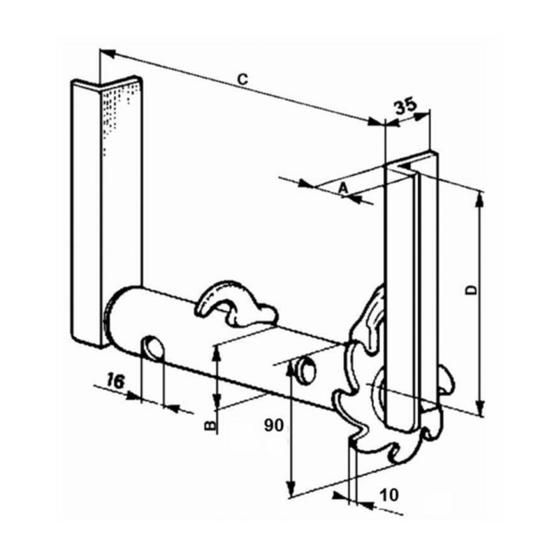 VERRICELLO TIPO SINISTRO Ø48MM.