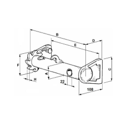 VERRICELLO SINISTRO RINFORZATO Ø 60MM.