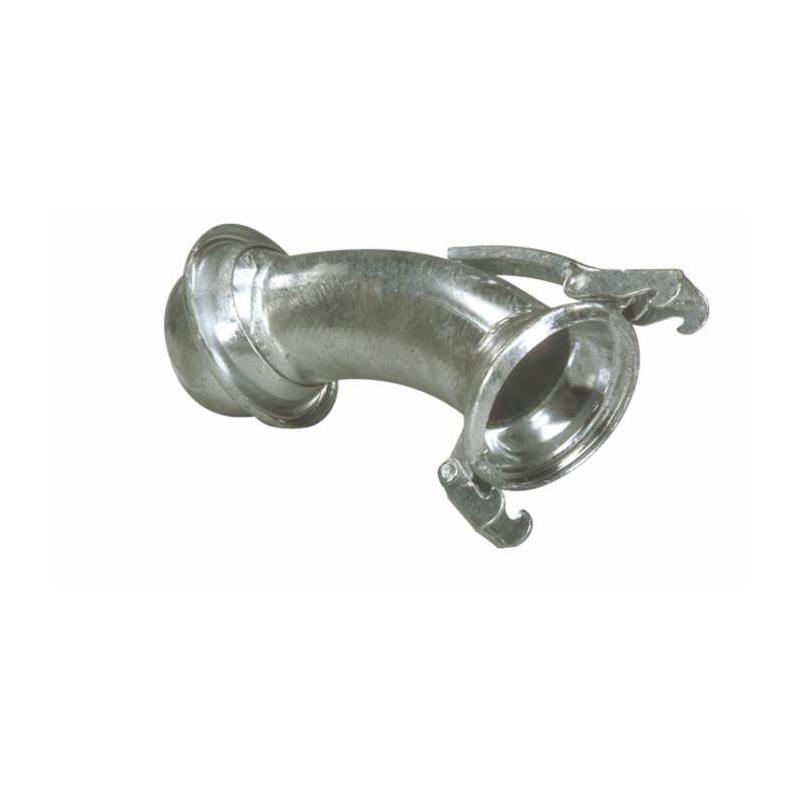 CURVA ZINCATA 45° CON GIUNTO SFERICO Ø 100