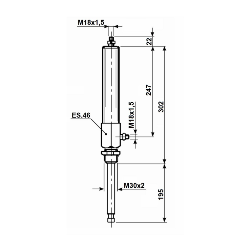 CILINDRO OLEODINAMICO PER SARACINESCHE 4"-5"-6".