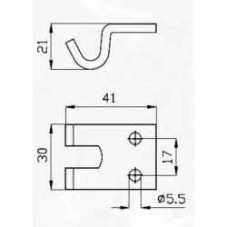 RISCONTRO PER CHIUSURA REGISTRABILE ZINCATO