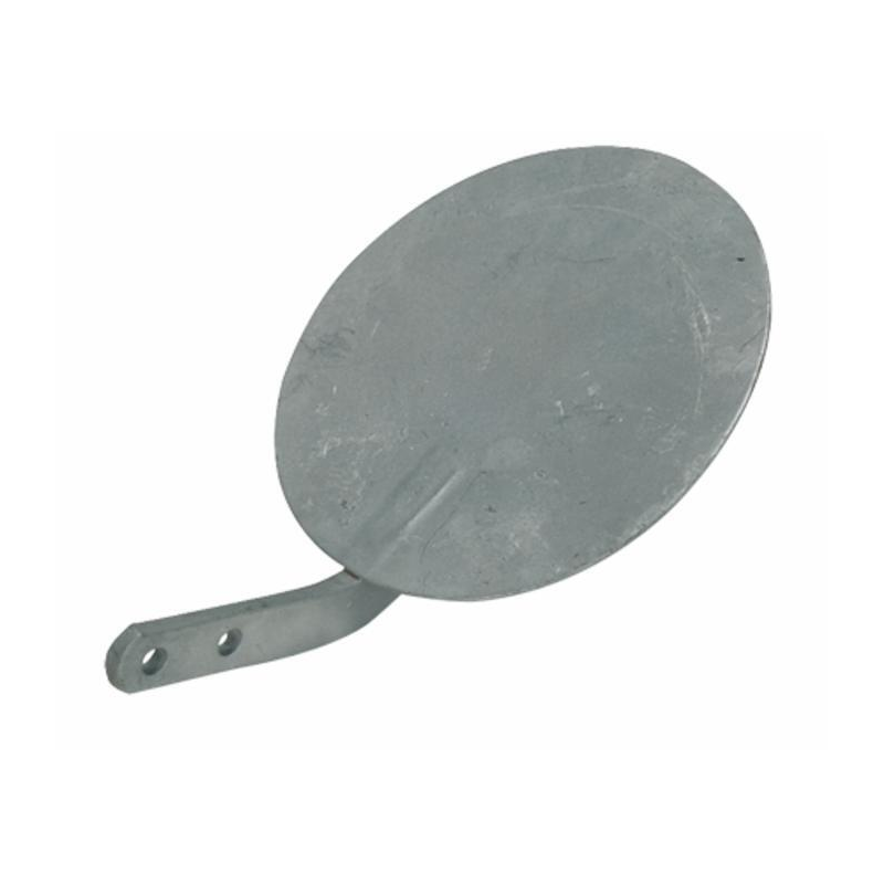 DIFFUSORE ZINCATO A VENTAGLIO CIRCOLARE CON ASTA