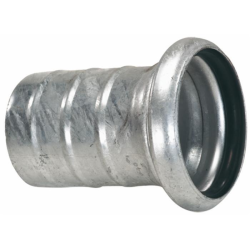 CONTROSFERA ZINCATA CON TRONCHETTO PORTAGOMMA "BAUER" Ø133X125