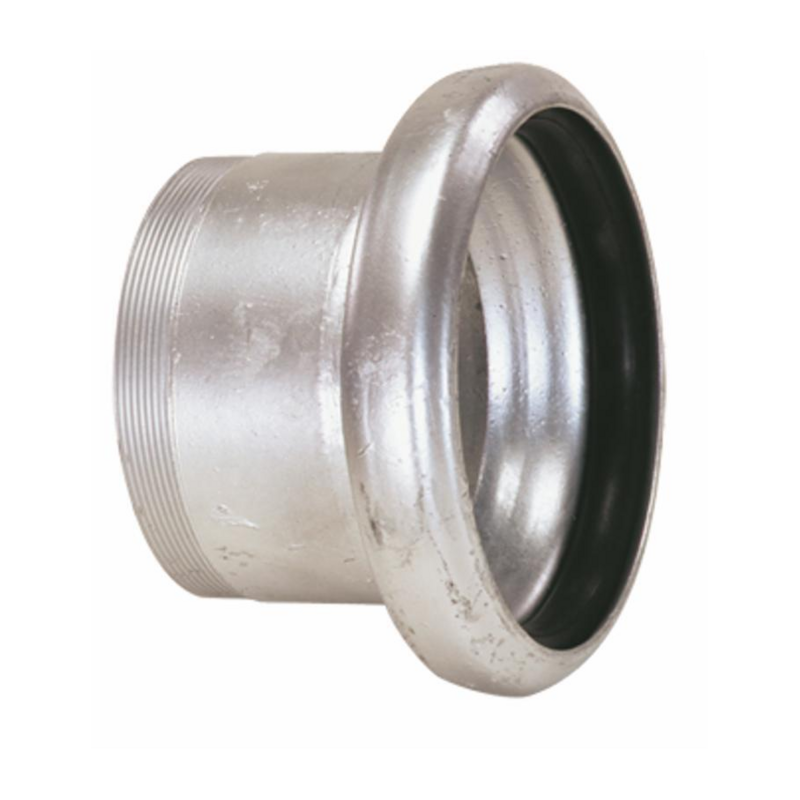 CONTROSFERA ZINCATA CON TRONCHETTO FILETTATO MASCHIO "BAUER" 8", Ø194MM