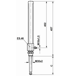 CILINDRO SEMPLICE EFFETTO PER SARACINESCHE 4".