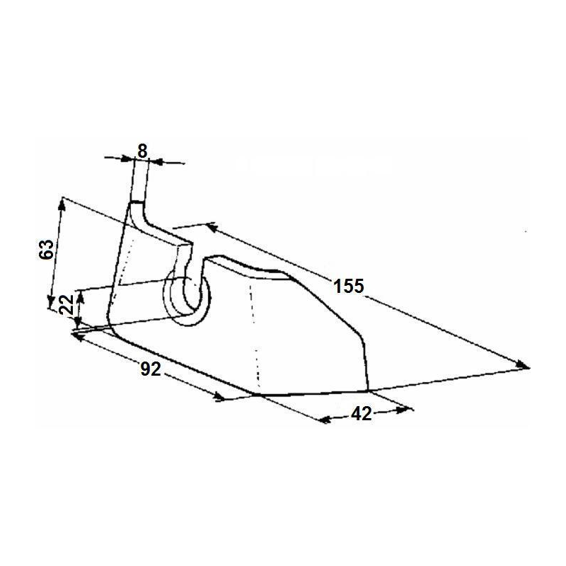 ORECCHIO PER CHIUSURA ART.3013