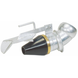 CURVA ZINCATA CON SFERA E CONO Ø 150