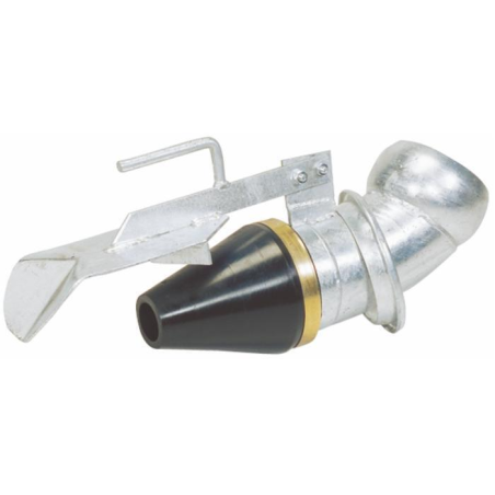 CURVA ZINCATA CON SFERA E CONO Ø 150