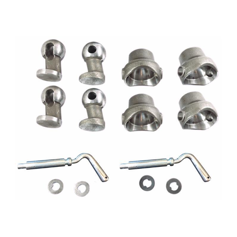KIT CHIOCCIOLE PIU' SFERE PER RIMORCHIO Ø 60 MM.