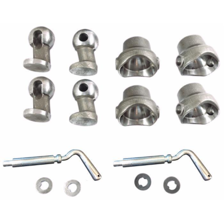 KIT CHIOCCIOLE PIU' SFERE PER RIMORCHIO Ø 60 MM.