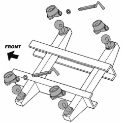 KIT CHIOCCIOLE PIU' SFERE PER RIMORCHIO Ø 60 MM.