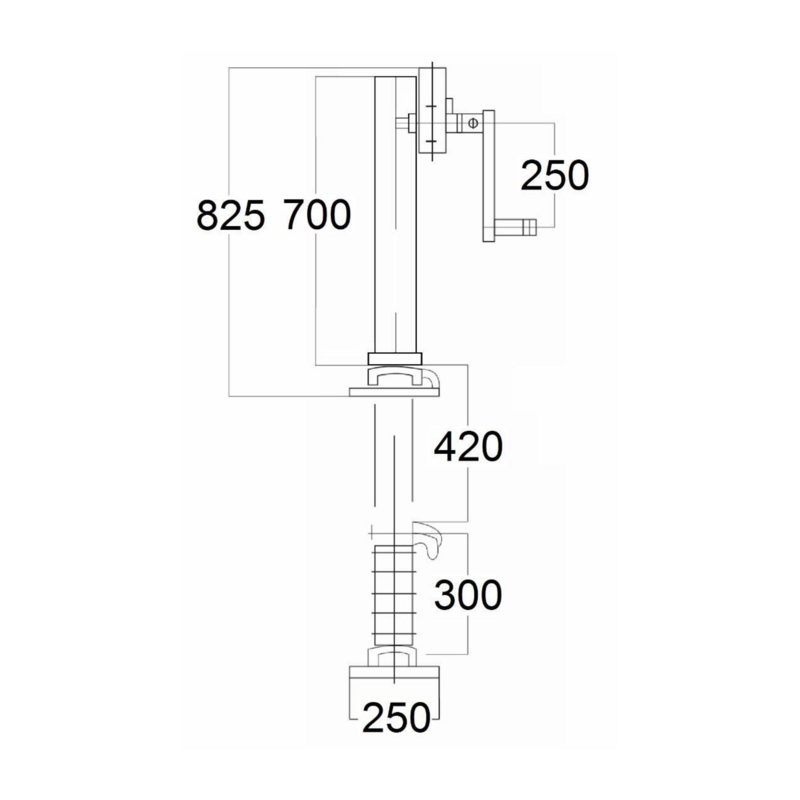 SOLLEVATORE PER RIMORCHI TANDEM PORTATA 12 TON