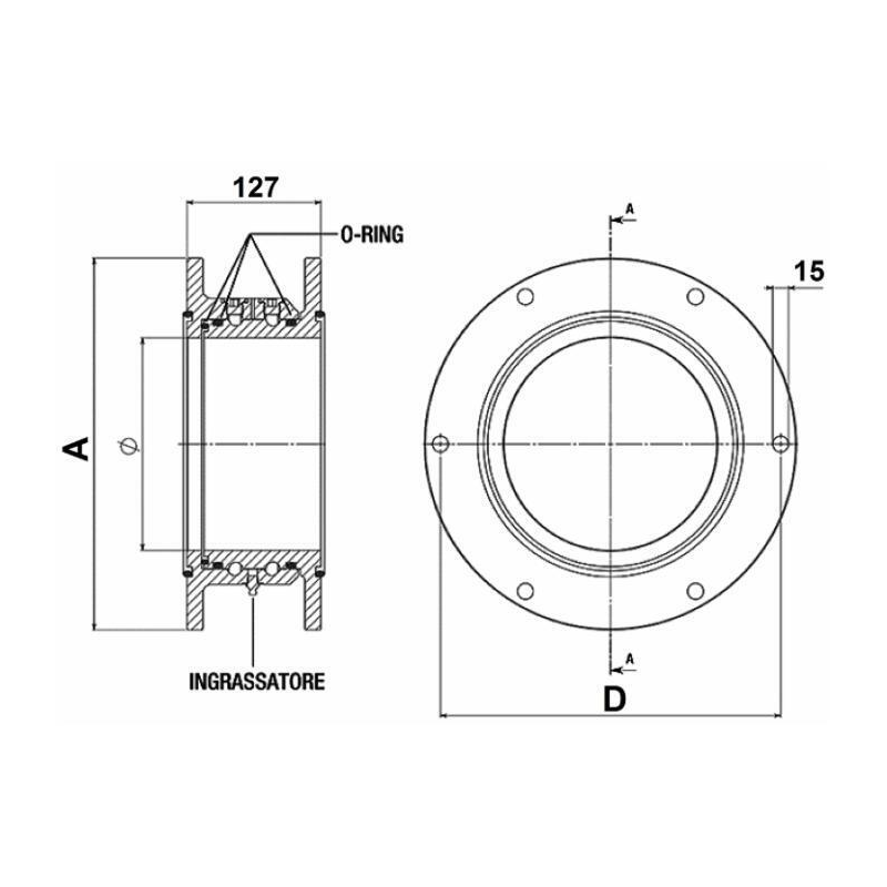 GIUNTO GIREVOLE Ø 150