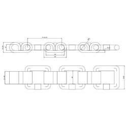 CATENA PASSO 80/12, LUNGHEZZA 8,75MT