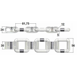 CATENA PASSO 80/12, LUNGHEZZA 10.75MT.