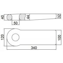 OCCHIONE TIPO BELGIO 100x32