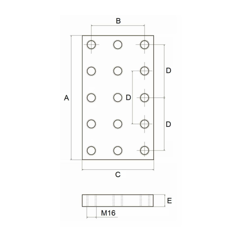 PIASTRA A SALD.270X160. M16