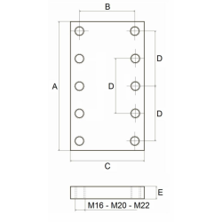 PIASTRA A SALDARE 270X160. M22