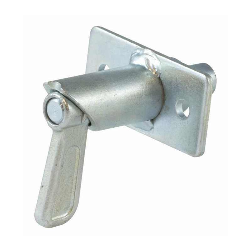 CHIUSURA ZINCATA A MOLLA CON PIASTRA ORIZZONTALE.