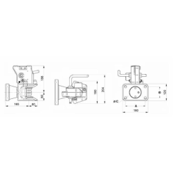 GANCIO TRAINO CEE 140 X 80