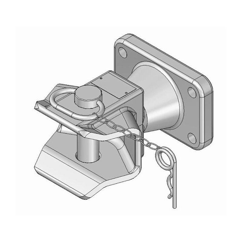 GANCIO OMOLOGATO, Ø PERNO 31MM, INTERASSE 120X55
