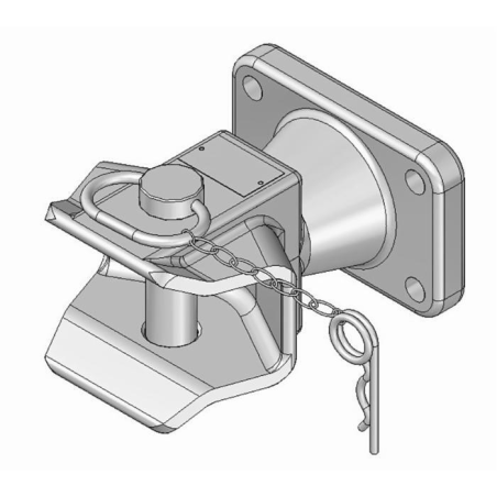GANCIO OMOLOGATO, Ø PERNO 31MM, INTERASSE 120X55