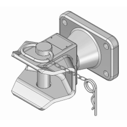 GANCIO OMOLOGATO, Ø PERNO 31MM, INTERASSE 140X80