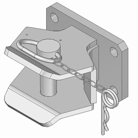 GANCIO CUNA C , PERNO Ø 28, DISTANZA FORI: 140X80MM