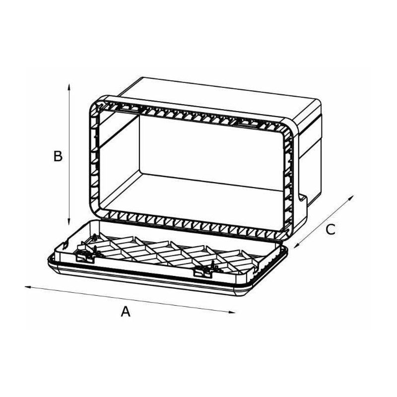 CASSETTA PORTA ATTREZZI IN PLASTICA