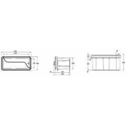 CASSETTA PORTA ATTREZZI IN PLASTICA 500x250x294