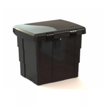 CASSETTA PORTA ATTREZZI IN PLASTICA 650X500X570MM