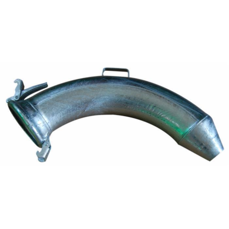 CURVA ZINCATA 90° CONO CONO E SFERA Ø 100